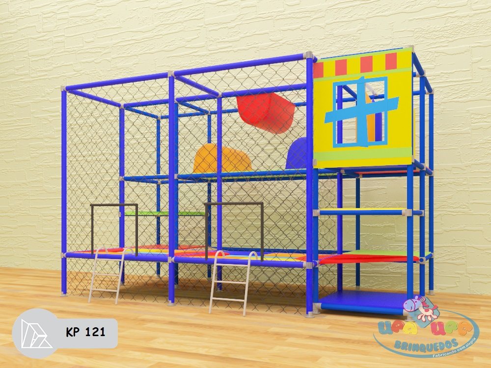 Projeto 3D do modelo KP 121 — vista A