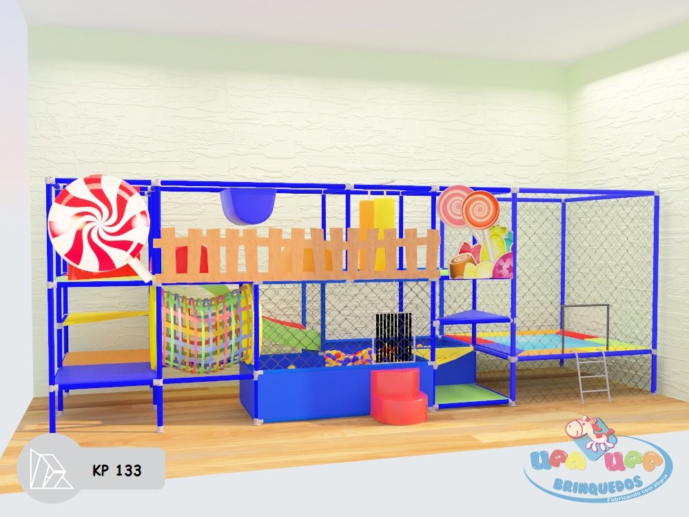 Projeto 3D do modelo KP 133 — vista A