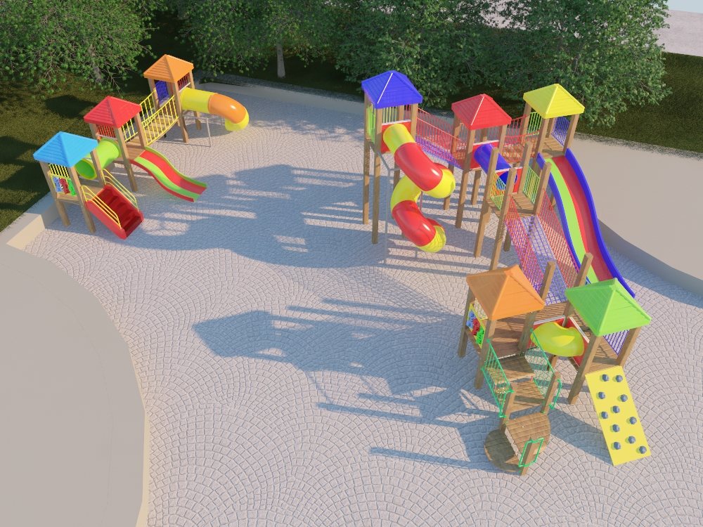 Projeto 3D do modelo KP 129 — vista A