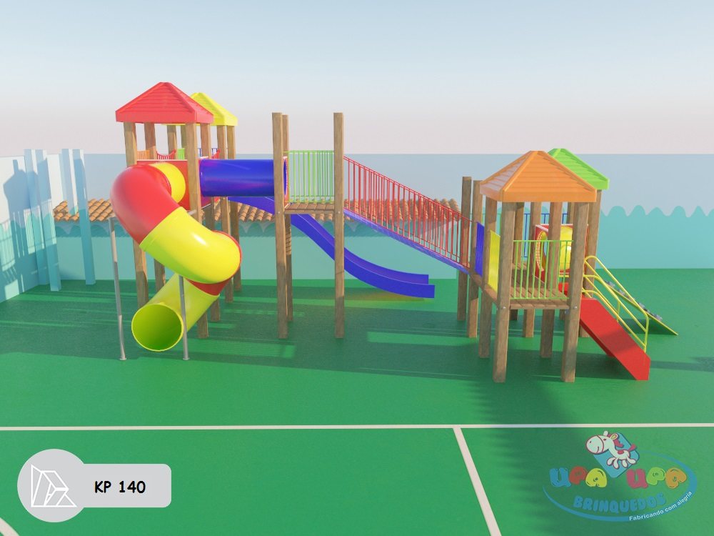 Projeto 3D do modelo KP 140 — vista A