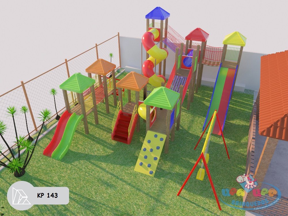 Projeto 3D do modelo KP 143 — vista A