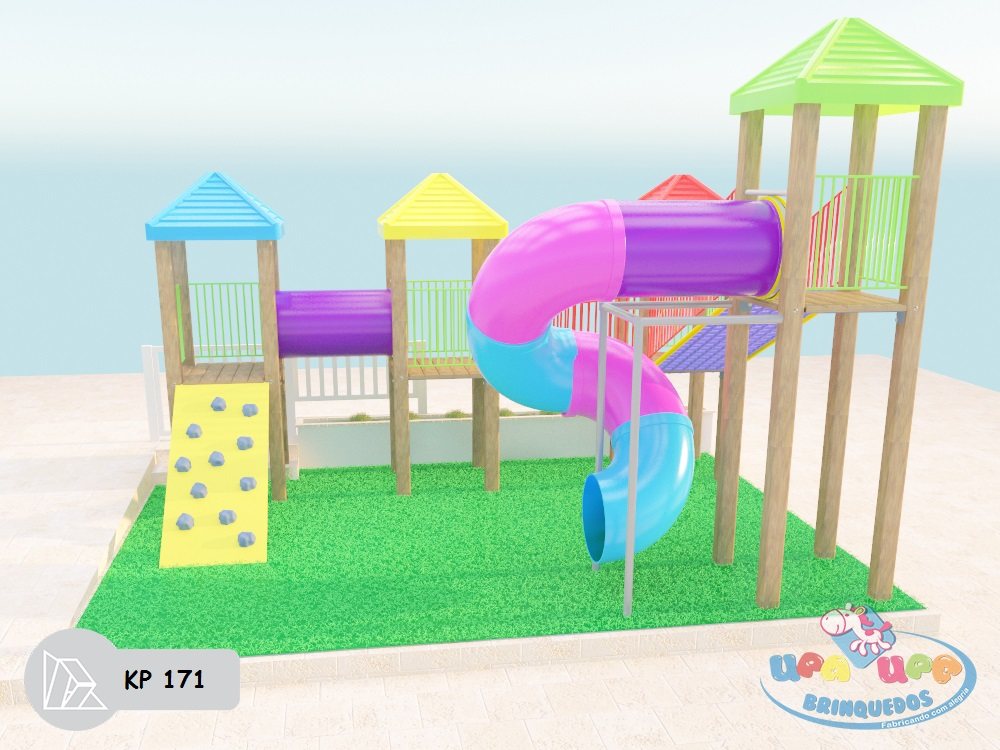 Projeto 3D do modelo KP 171 — vista A