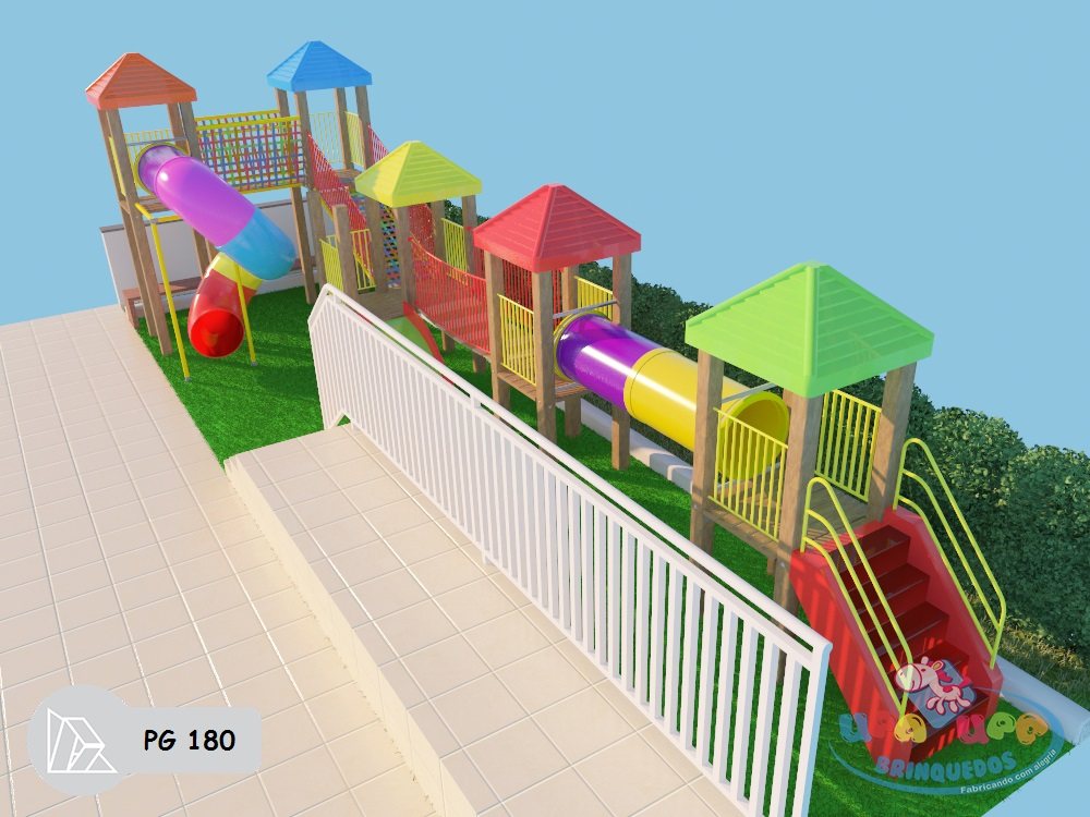 Projeto 3D do modelo PG 180 — vista A